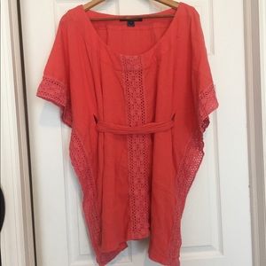 French connection hot pink dress/ cover up